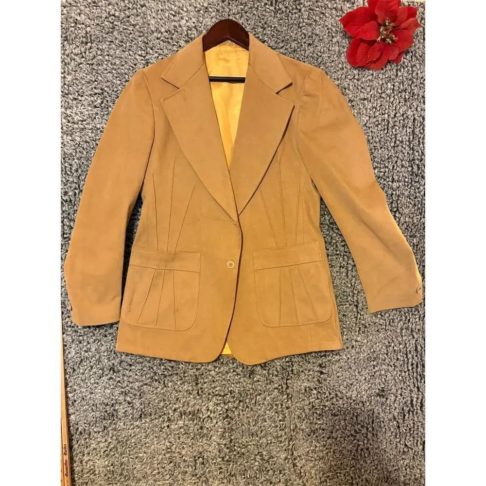 Pioneer western Wear Men's Vintage Brown Blazer 40Classic Formal Mid-Length